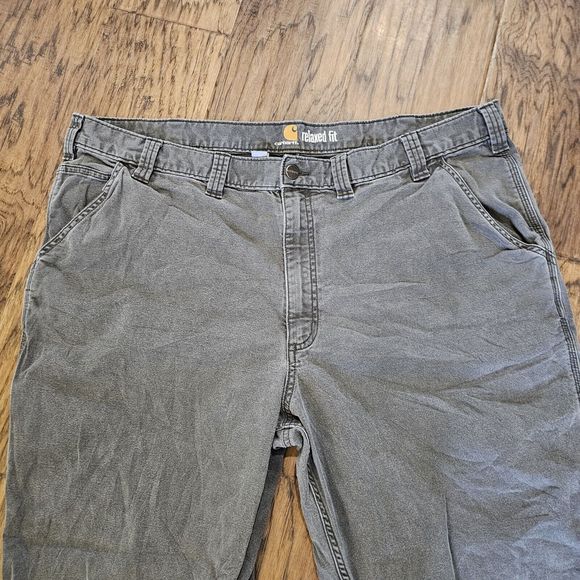 Carhartt Relaxed Fit Jeans Mens Size 44x32 Washed Gray 102291 306 - Picture 4 of 5